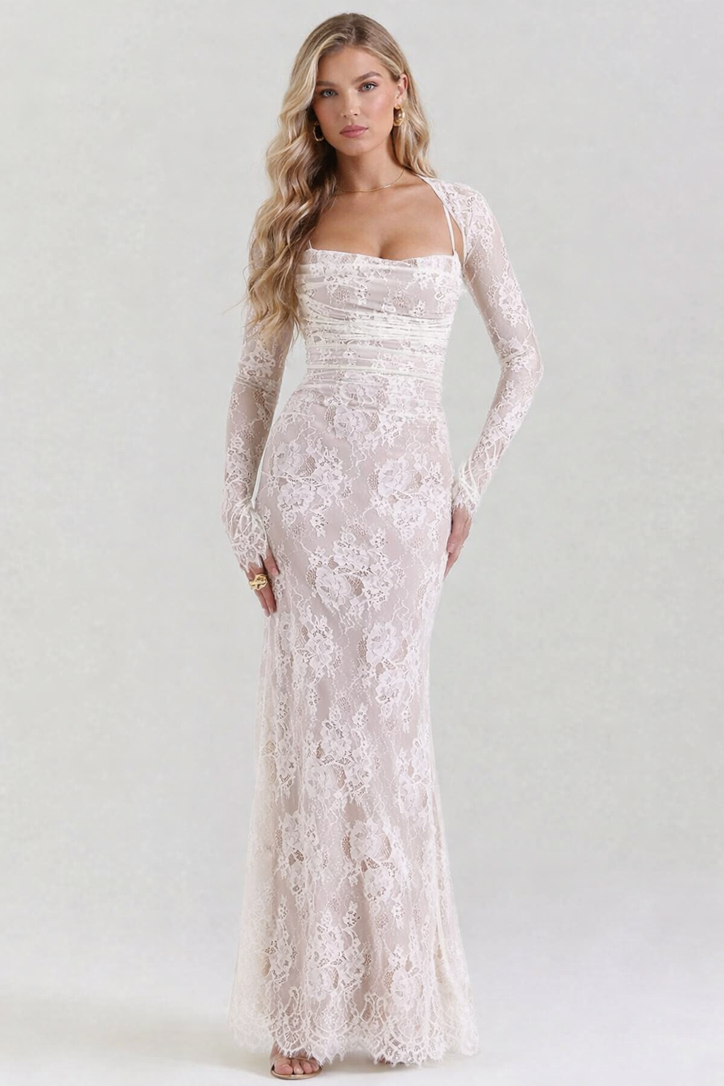 Women's Elegant Lace Maxi Dress