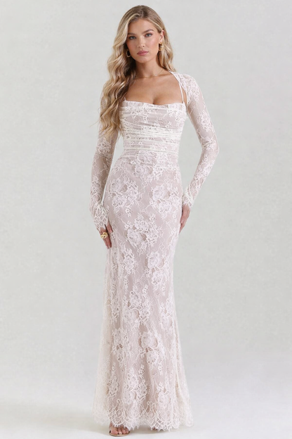 Women's Elegant Lace Maxi Dress